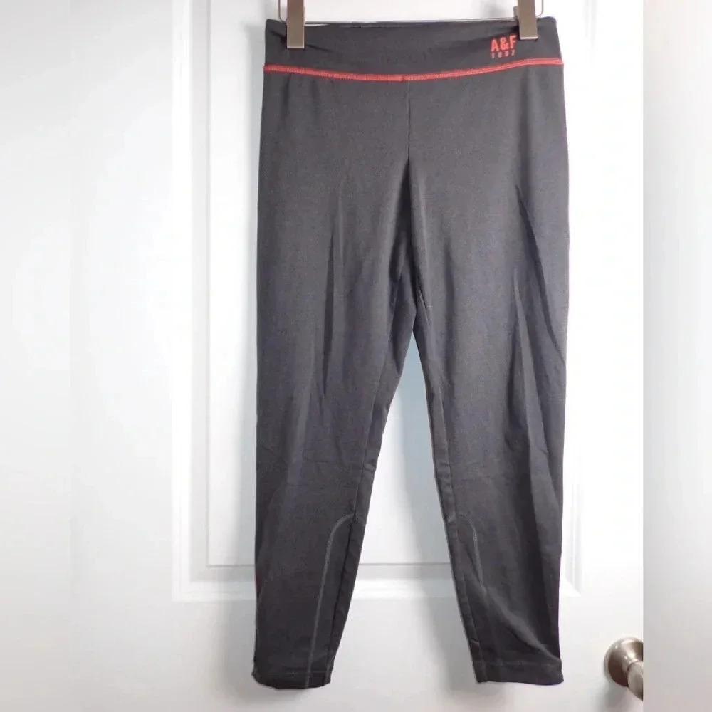 Abercrombie & Fitch leggings grey and red size L